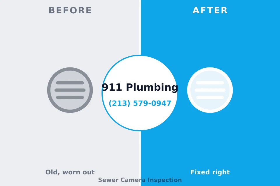 Before and after: plumbing company North Liberty, IN
